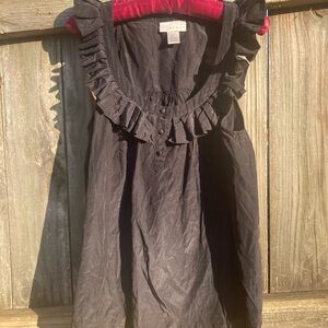 Kenar cotton and silk black blouse